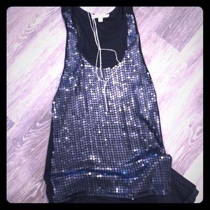 Black sequins tank 🎉🎉FLASH SALE🎉🎉